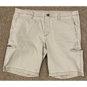 Tommy Bahama Chino Cargo Shorts Light Tan Khaki  Washed‎ Look Mens (actual 39W)